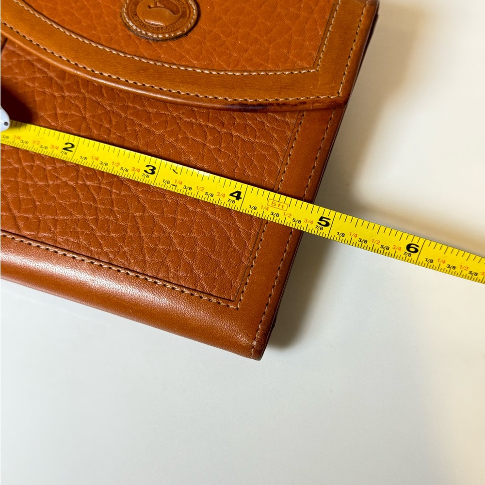 Vintage dooney and Bourke brown leather kiss lock wallet - Picture 3 of 10